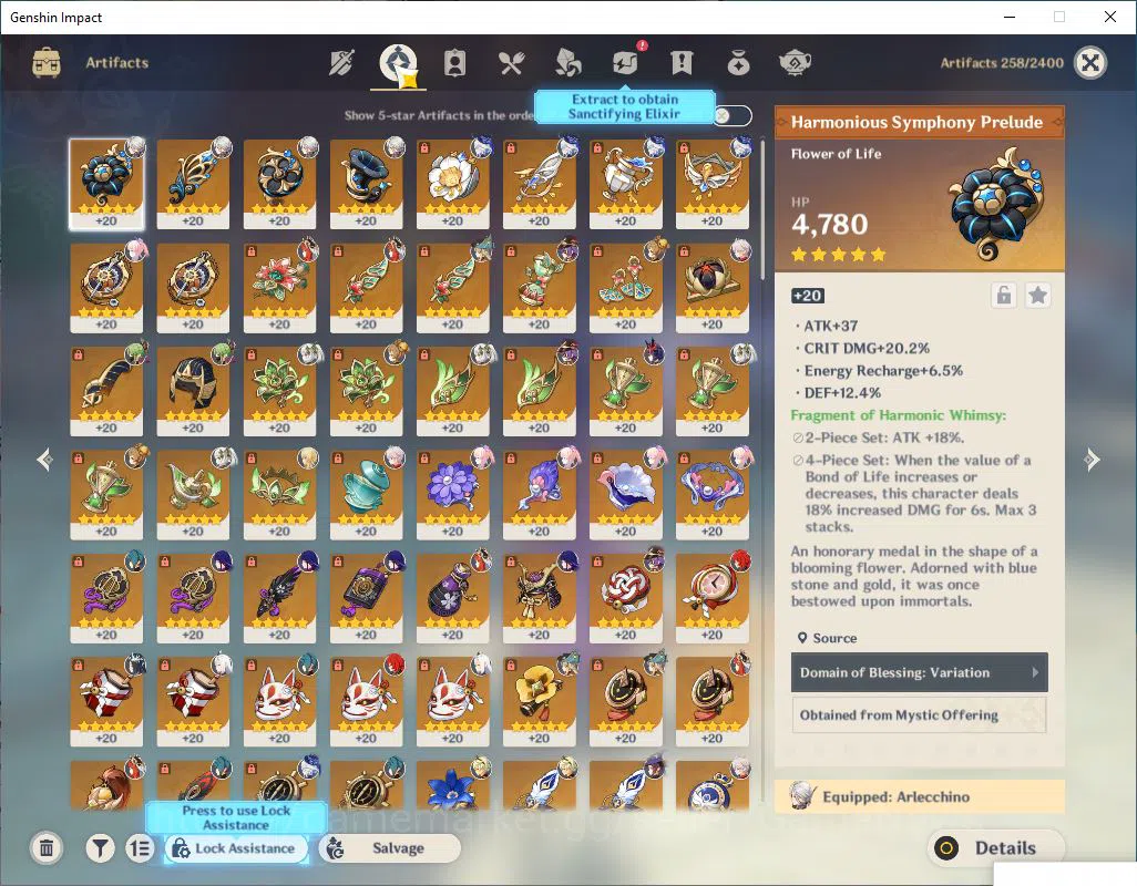 Genshin Impact Accounts Mid Game ASIA |AR 57|7 Limited 5