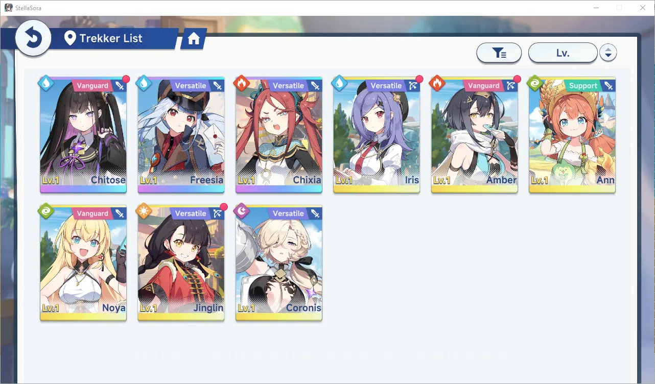 Stella Sora Accounts GLOBAL | Fresh Starter Chitose, Freesia, Chixia + Selector ON + 6 SR Disk | Log Yostar | Check SS