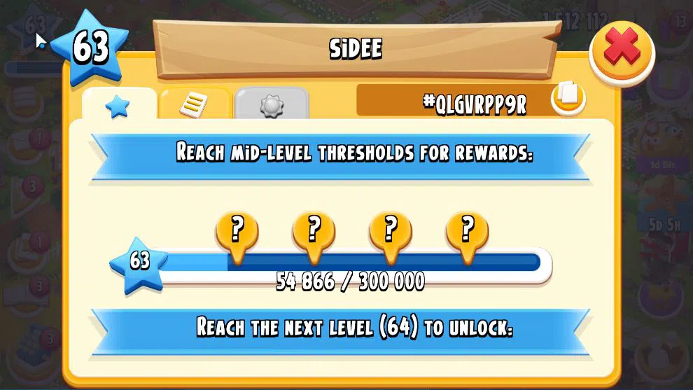 Hay Day Accounts Level 63 | Barn Storage 2450 + Silo Storage 2500 | 1,5M Coins, 65 Dm |CN ON|Log Supercell ID|Take 11