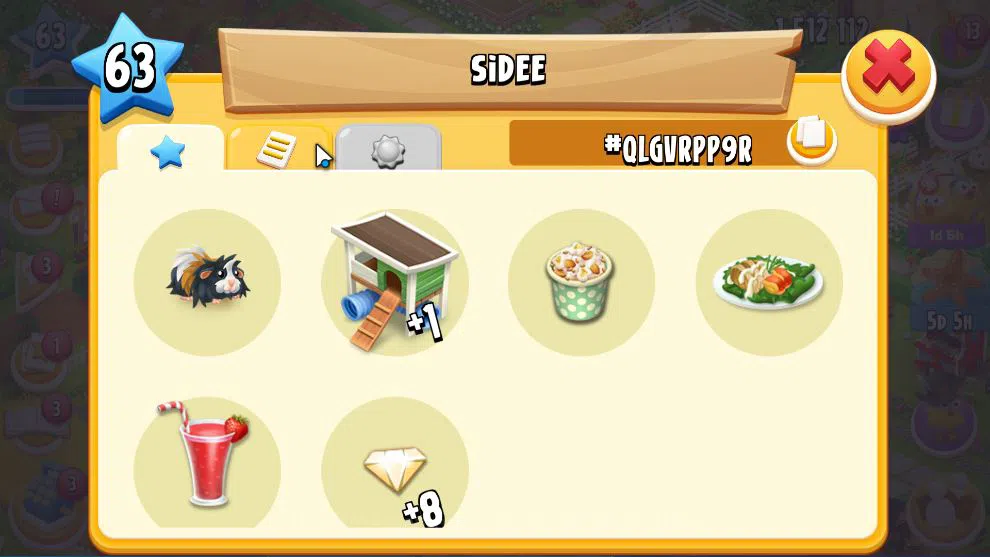 Hay Day Accounts Level 63 | Barn Storage 2450 + Silo Storage 2500 | 1,5M Coins, 65 Dm |CN ON|Log Supercell ID|Take 12