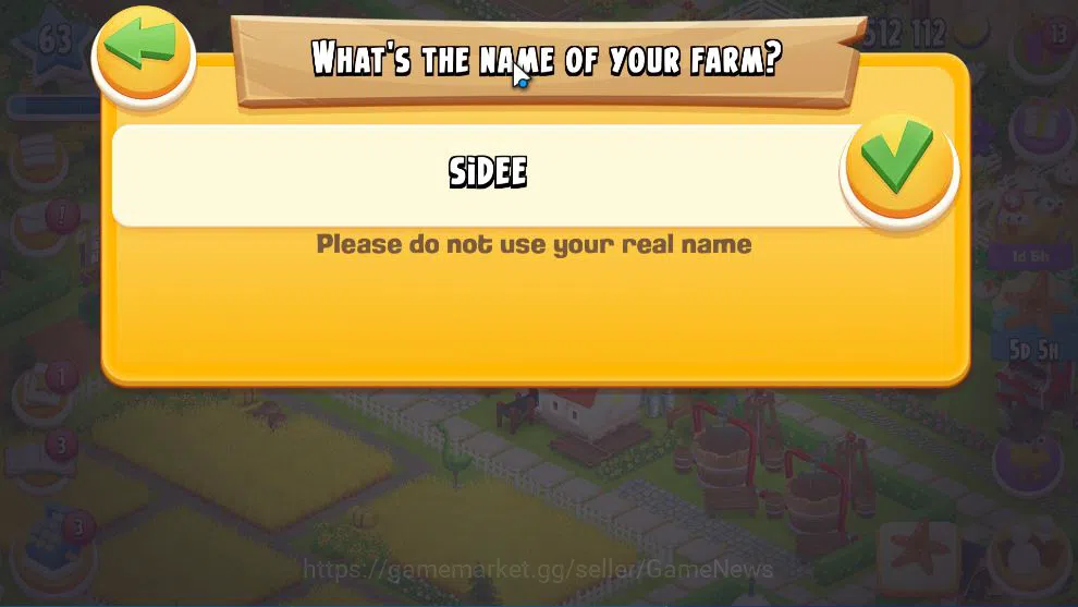 Hay Day Accounts Level 63 | Barn Storage 2450 + Silo Storage 2500 | 1,5M Coins, 65 Dm |CN ON|Log Supercell ID|Take 15