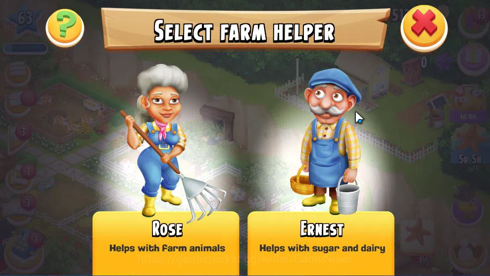 Hay Day Accounts Level 63 | Barn Storage 2450 + Silo Storage 2500 | 1,5M Coins, 65 Dm |CN ON|Log Supercell ID|Take 16
