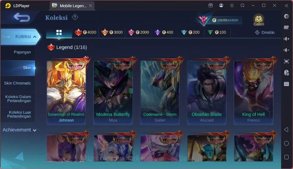 Mobile Legends: Bang Bang Accounts GLOBAL|Hero 132|Skin 393|Lg Johnson,Exo Kagura+Gra image 3