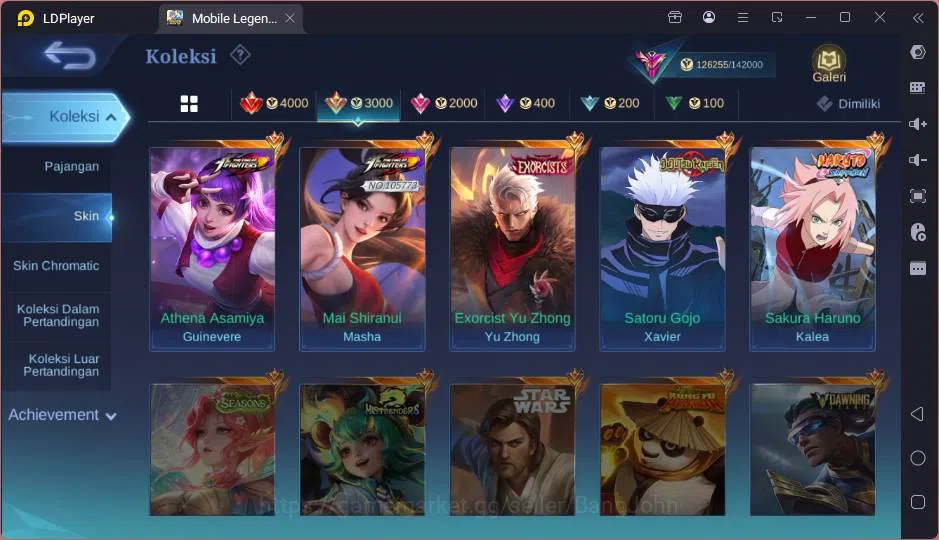 Mobile Legends: Bang Bang Accounts GLOBAL|Hero 132|Skin 393|Lg Johnson,Exo Kagura+Gra image 5