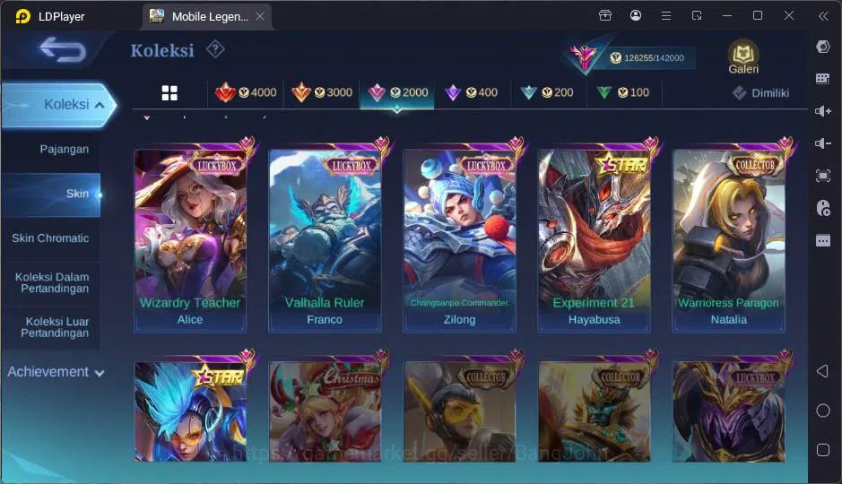 Mobile Legends: Bang Bang Accounts GLOBAL|Hero 132|Skin 393|Lg Johnson,Exo Kagura+Gra image 6