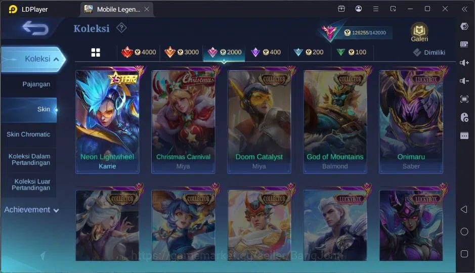 Mobile Legends: Bang Bang Accounts GLOBAL|Hero 132|Skin 393|Lg Johnson,Exo Kagura+Gra image 7