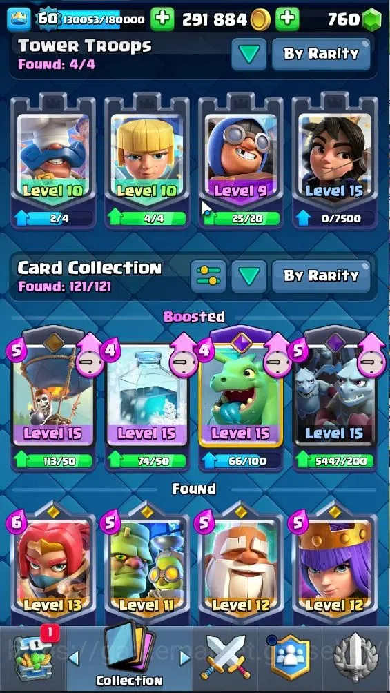 Clash Royale Accounts Lv 60|Trophy 11203|KTL 15|Limited Skin|Card 121|4  image 15