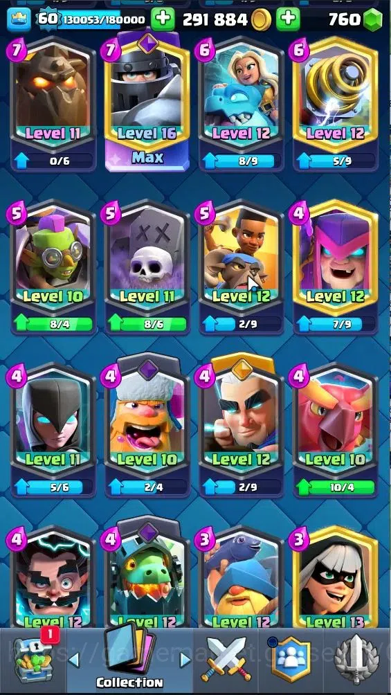 Clash Royale Accounts Lv 60|Trophy 11203|KTL 15|Limited Skin|Card 121|4  image 17