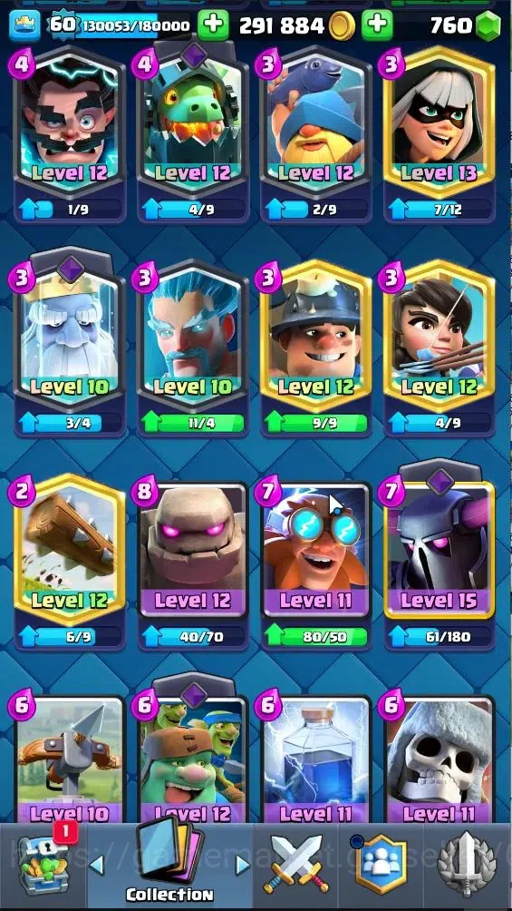 Clash Royale Accounts Lv 60|Trophy 11203|KTL 15|Limited Skin|Card 121|4  image 18