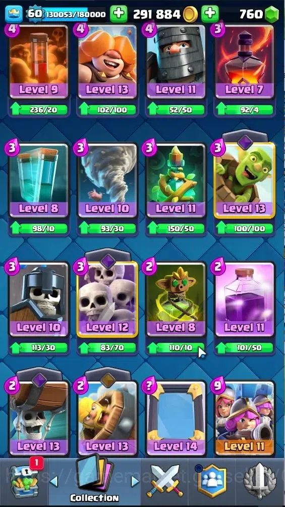 Clash Royale Accounts Lv 60|Trophy 11203|KTL 15|Limited Skin|Card 121|4  image 20