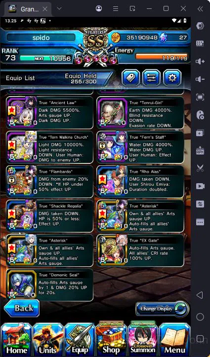 Grand Summoners Accounts [GLOBAL] Rank 73 | 23 Ascend | Shadow TW | Beta TW image 2