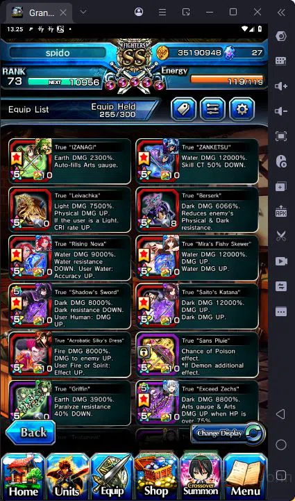 Grand Summoners Accounts [GLOBAL] Rank 73 | 23 Ascend | Shadow TW | Beta TW image 3