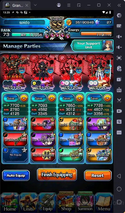 Grand Summoners Accounts [GLOBAL] Rank 73 | 23 Ascend | Shadow TW | Beta TW image 5