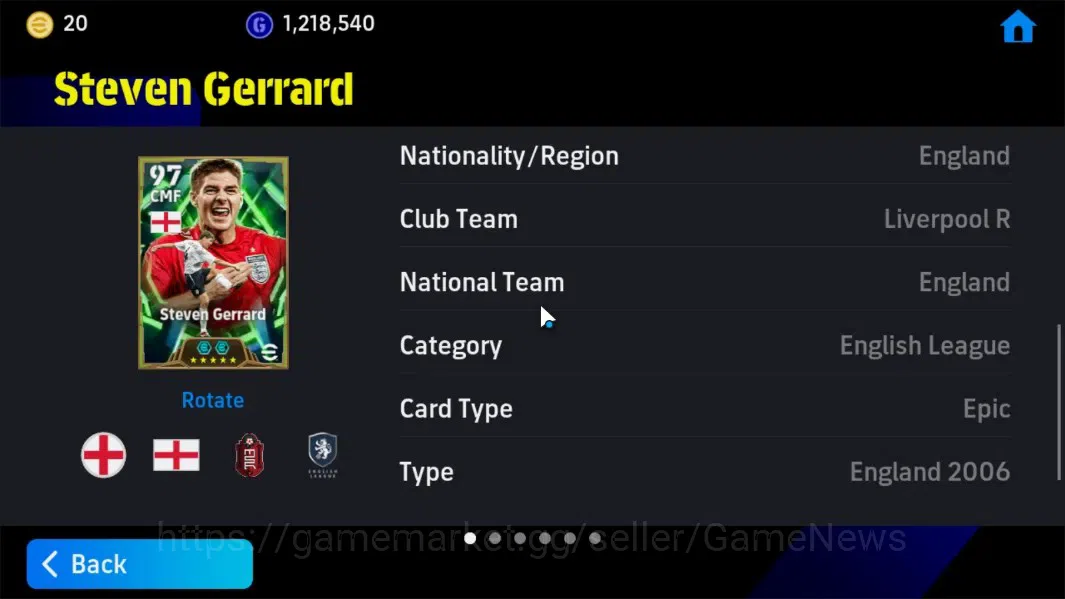 eFootball Accounts Android|Epic Marcelo Naruto,D.Drogba,S.Gerrard,And image 14