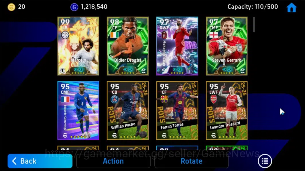 eFootball Accounts Android|Epic Marcelo Naruto,D.Drogba,S.Gerrard,And image 4