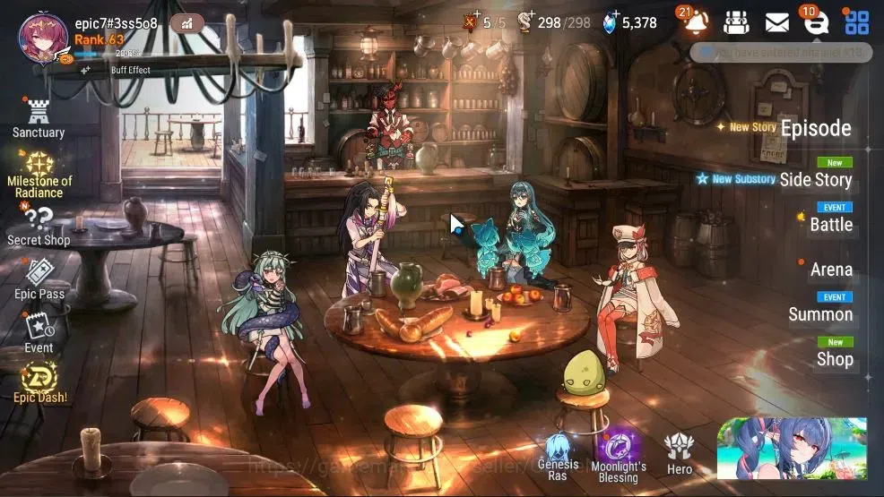 Epic Seven Accounts GLOBAL UnVerif|New Era|8 ML(ZIO,SP Politis,LH Cerm image 1