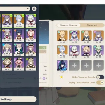 Genshin Impact Accounts Starter Asia|AR 35|1 Limited (Odette) +3 STD Char (Mizuki,Keqing,Jean) |Male MC|Low Explore|BD