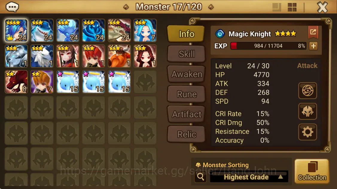 Summoners War: Sky Arena Accounts Starter ASIA | Starter | Level 13 | Ready Gacha | 12 YSC + 105 |Check SS RA783B 9