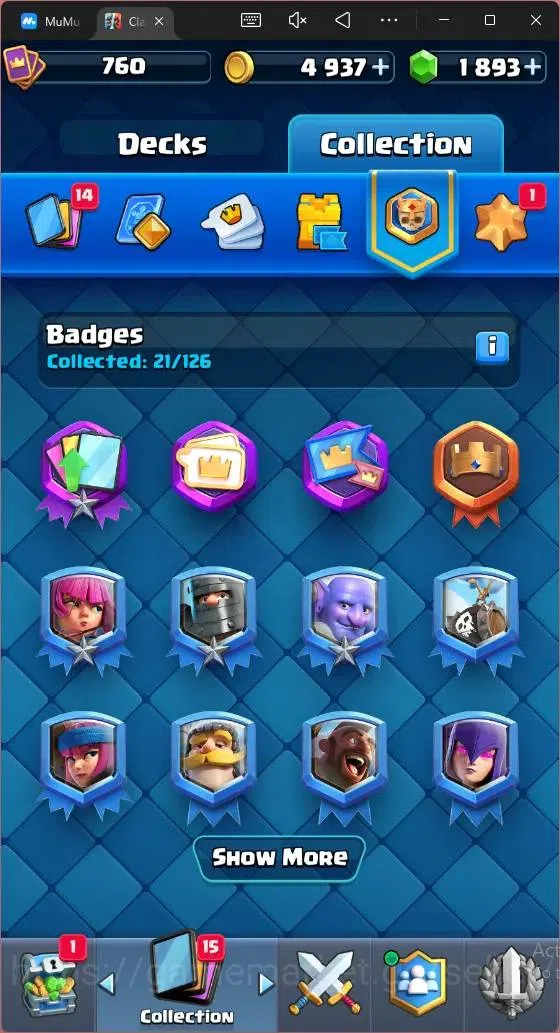 Clash Royale Accounts CL 760|KTL 11|Trophy 5522|Card 97|3 EVO|1 Hero|Are image 10