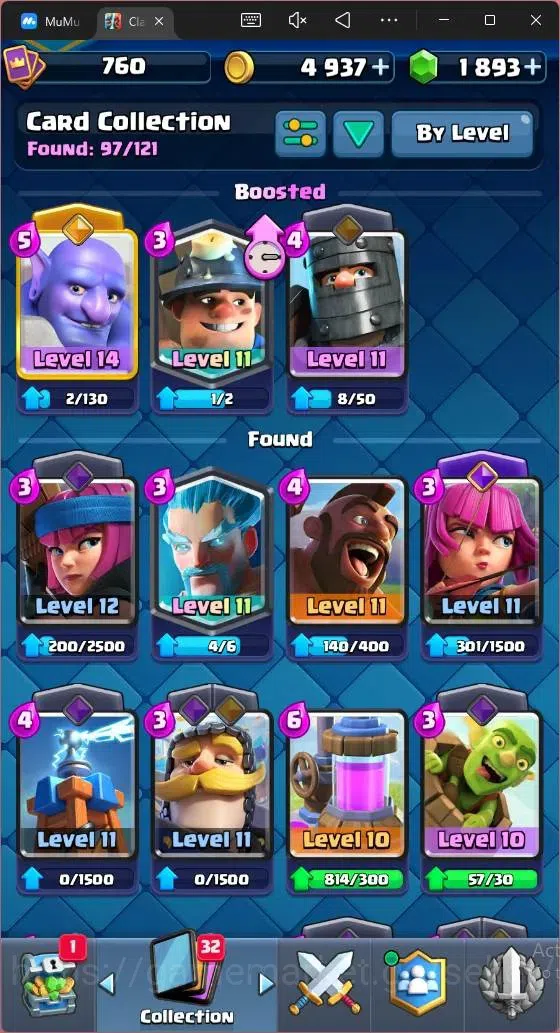 Clash Royale Accounts CL 760|KTL 11|Trophy 5522|Card 97|3 EVO|1 Hero|Are image 14
