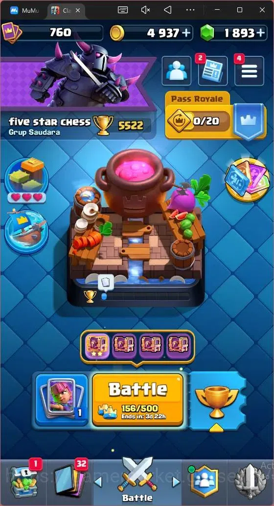 Clash Royale Accounts CL 760|KTL 11|Trophy 5522|Card 97|3 EVO|1 Hero|Are image 17