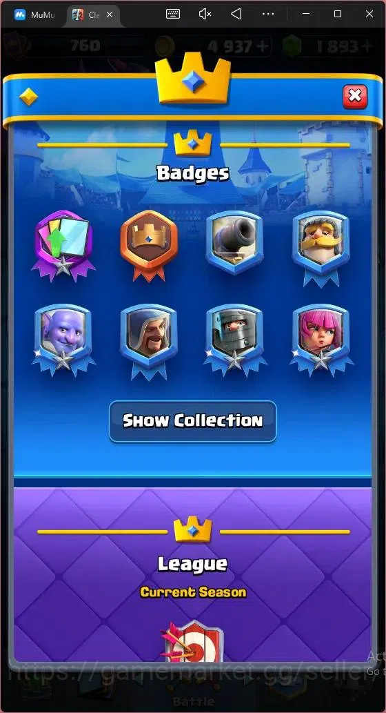 Clash Royale Accounts CL 760|KTL 11|Trophy 5522|Card 97|3 EVO|1 Hero|Are image 2
