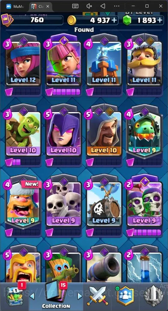 Clash Royale Accounts CL 760|KTL 11|Trophy 5522|Card 97|3 EVO|1 Hero|Are image 7