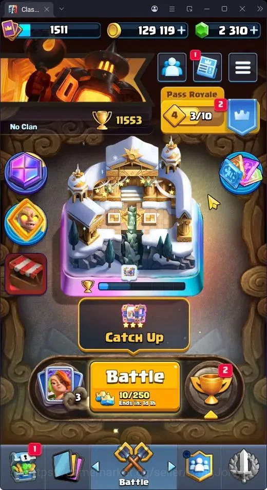 Clash Royale Accounts Others Trophy 11553|CL 1511|KTL 15|122 Cards|3 Max|8 Champ|3 Hero|14 Evo|Arena 28|2310 1
