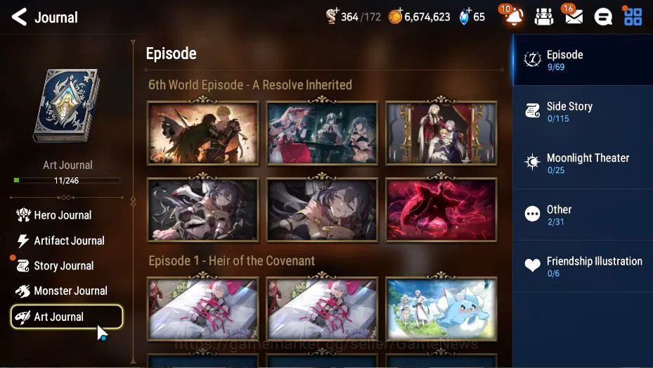 Epic Seven Accounts GLOBAL Unverif|New Era|3 ML(Salome, DK Sharun, FCe image 16