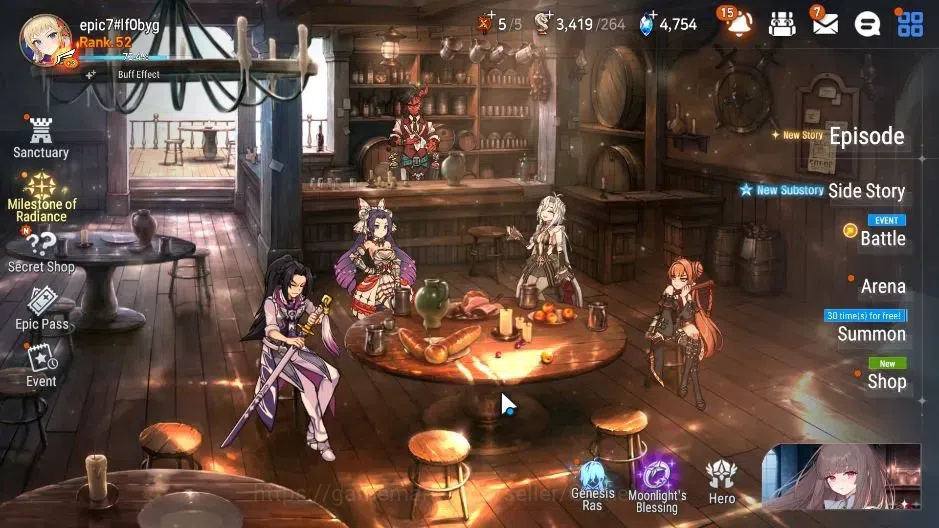 Epic Seven Accounts GLOBAL|UnVerif|4 ML(Salome,AD Shadow,LC Belona)Set image 1