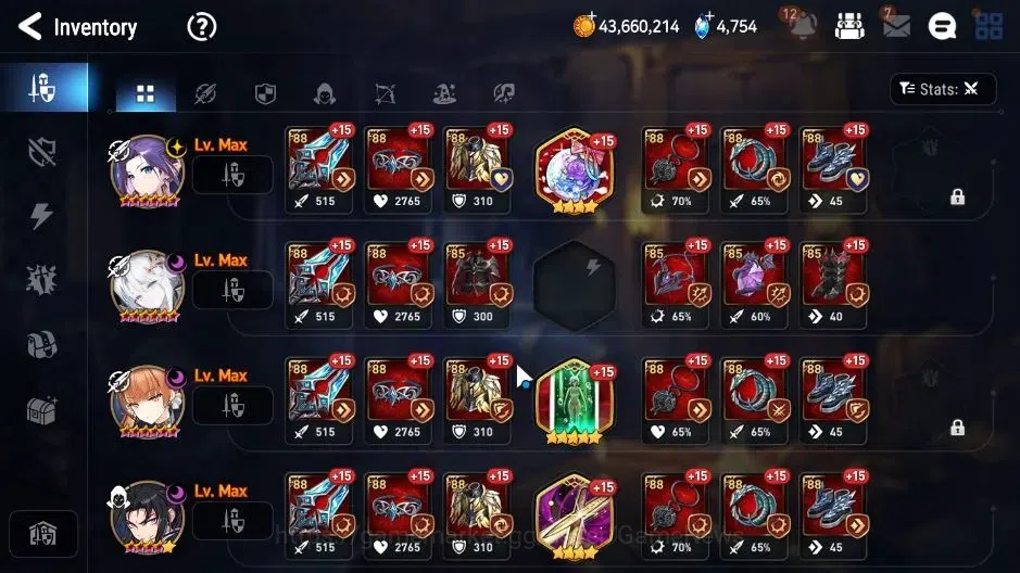Epic Seven Accounts GLOBAL|UnVerif|4 ML(Salome,AD Shadow,LC Belona)Set image 12