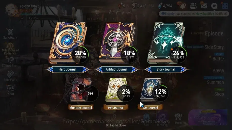 Epic Seven Accounts GLOBAL|UnVerif|4 ML(Salome,AD Shadow,LC Belona)Set image 3