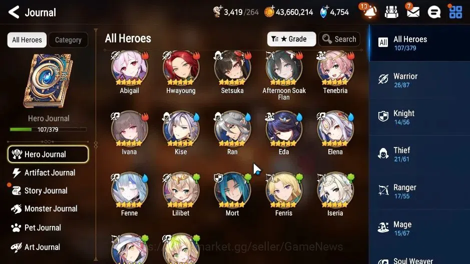 Epic Seven Accounts GLOBAL|UnVerif|4 ML(Salome,AD Shadow,LC Belona)Set image 7