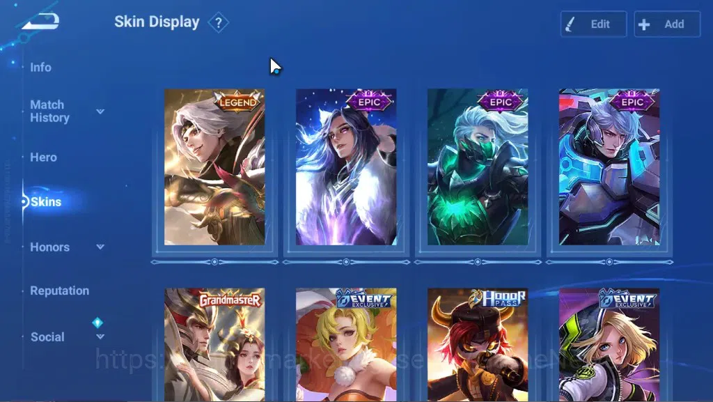 Honor of Kings Accounts Rare Skin Hero 43 Skin 24|Legend (Yao),GM (Gan & Mo),4 Epic Skin,2 Skin Event Exclusive,1 Honor 3