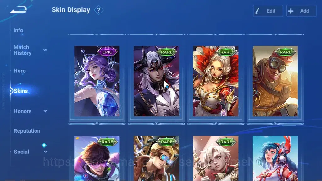 Honor of Kings Accounts Rare Skin Hero 43 Skin 24|Legend (Yao),GM (Gan & Mo),4 Epic Skin,2 Skin Event Exclusive,1 Honor 4