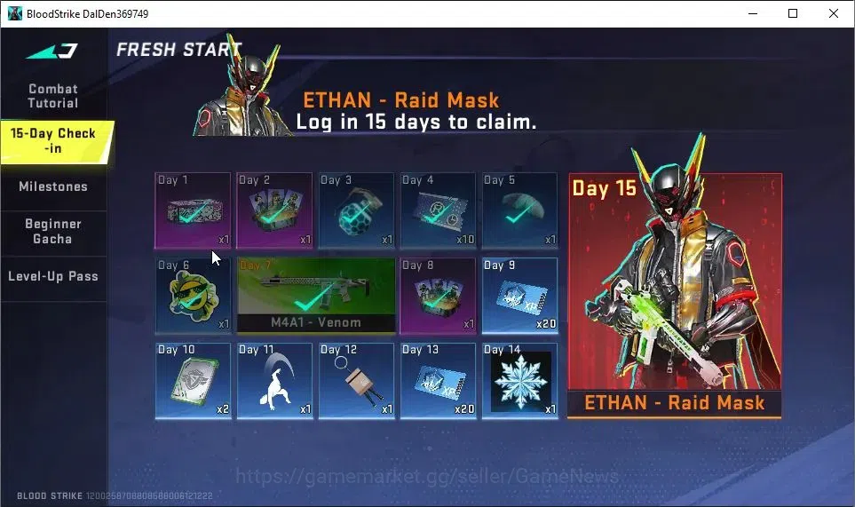 Blood Strike Accounts ASIA|Starter|Collab BLEACH Byakuya|3 Legendary[Ori image 10