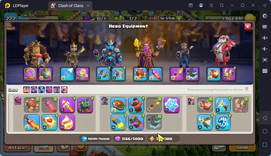 Clash of Clans Accounts Global |TH 17-BH 10|LVL 222|BK 86,AQ90,MP71,GW74,R image 10