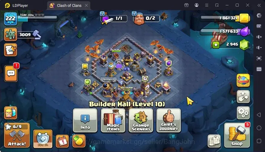 Clash of Clans Accounts Global |TH 17-BH 10|LVL 222|BK 86,AQ90,MP71,GW74,R image 19