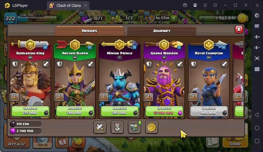 Clash of Clans Accounts Global |TH 17-BH 10|LVL 222|BK 86,AQ90,MP71,GW74,R image 7
