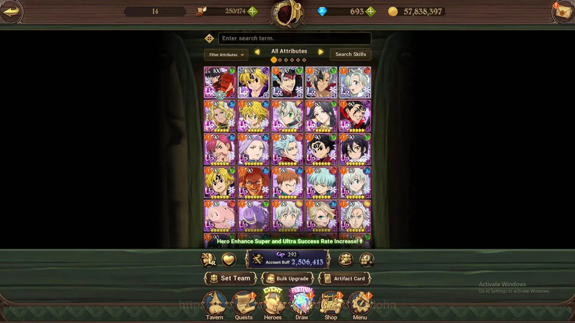The Seven Deadly Sins: Grand Cross Accounts Global | 2.5M CC | 693 DM|LR Mesis MAX|UR Merlin & image 11