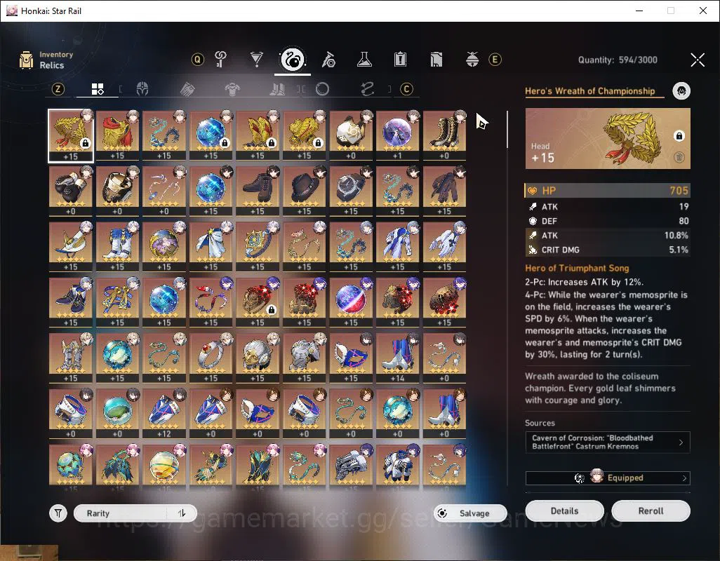 Honkai Star Rail Accounts Mid Game Asia|TL 68|8 Limited|[Phainon,Acheron,Saber,Archer]+Sign Sunday,Aventurine,Etc|MC 8