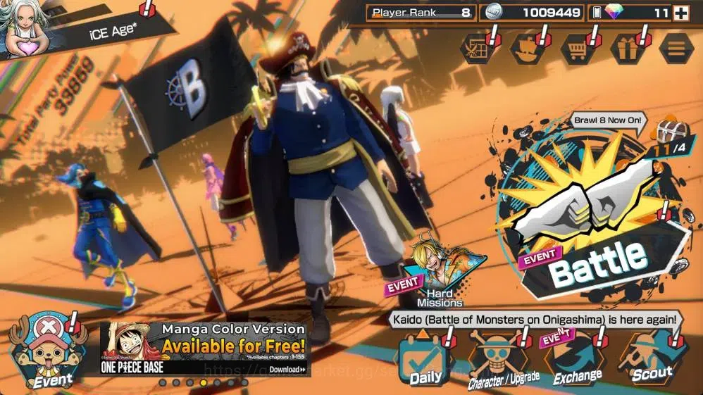 One Piece Bounty Rush Accounts Global | EX 3 |2 MAX | PR 8 | Gol D. Roger Lv.Max, image 1