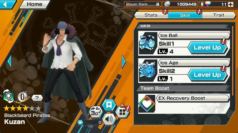 One Piece Bounty Rush Accounts Global | EX 3 |2 MAX | PR 8 | Gol D. Roger Lv.Max, image 7