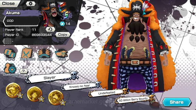 One Piece Bounty Rush Accounts GLOBAL | 3 ex | Borsalino, Trafalgar, Marshall | L image 3