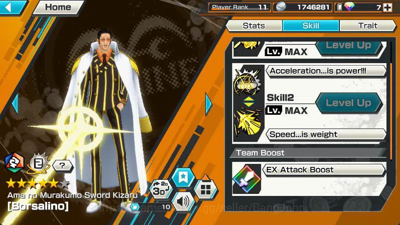 One Piece Bounty Rush Accounts GLOBAL | 3 ex | Borsalino, Trafalgar, Marshall | L image 7