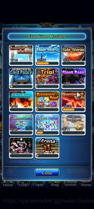 Grand Summoners Accounts End-Game Global|Rank 67|18 Ascend|InumutaTW,EmiyaTW,WH Fen,LM 10