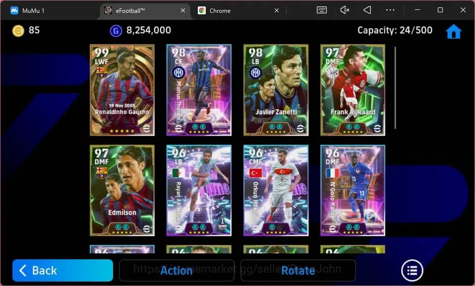 eFootball Accounts Android|PW 3133|Epic Ronaldinho,Zanetti,Rijkaard|T image 5