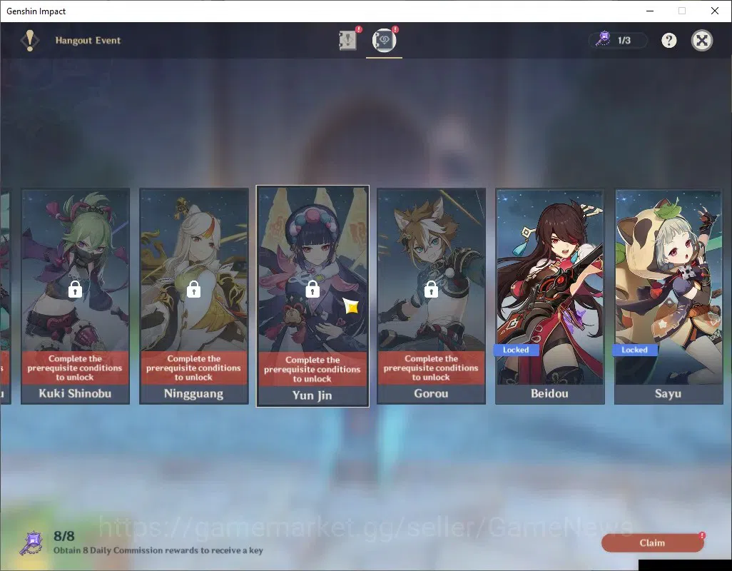 Genshin Impact Accounts ASIA|AR 43|2 Limited + 1(*5Weapon)|Lauma,Neuvillet image 15