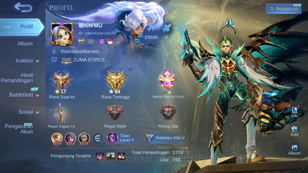 Mobile Legends: Bang Bang Others Hero 72 Skin 108 | Prime Granger | Zodiac Hilda |  image 1