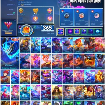 Mobile Legends: Bang Bang Collector #3576 365 Skins | Legend Gusion | Collector Natali image 1